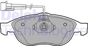 Delphi LP1404 - Brake Pad Set, disc brake www.autospares.lv