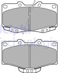 Delphi LP1405 - Bremžu uzliku kompl., Disku bremzes autospares.lv