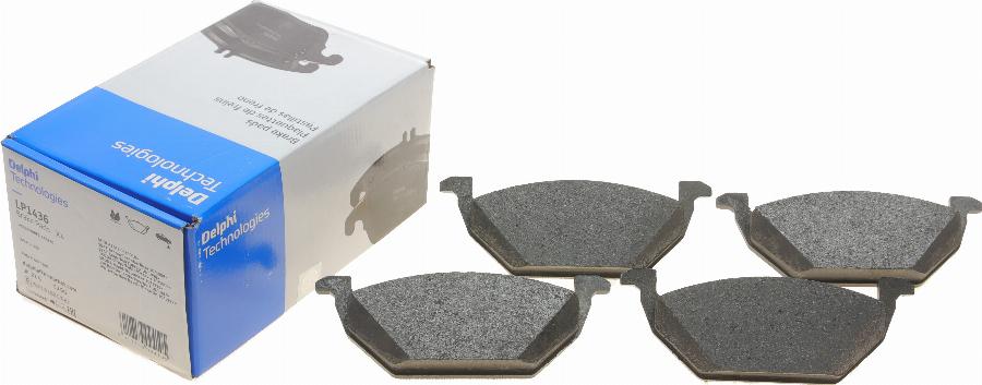 Delphi LP1436 - Brake Pad Set, disc brake www.autospares.lv