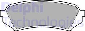 Delphi LP1438-18B1 - Brake Pad Set, disc brake www.autospares.lv