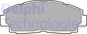 Delphi LP1432 - Brake Pad Set, disc brake www.autospares.lv