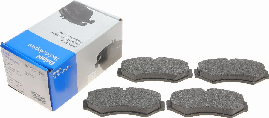 Delphi LP1437 - Brake Pad Set, disc brake www.autospares.lv