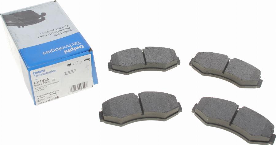 Delphi LP1425 - Brake Pad Set, disc brake www.autospares.lv