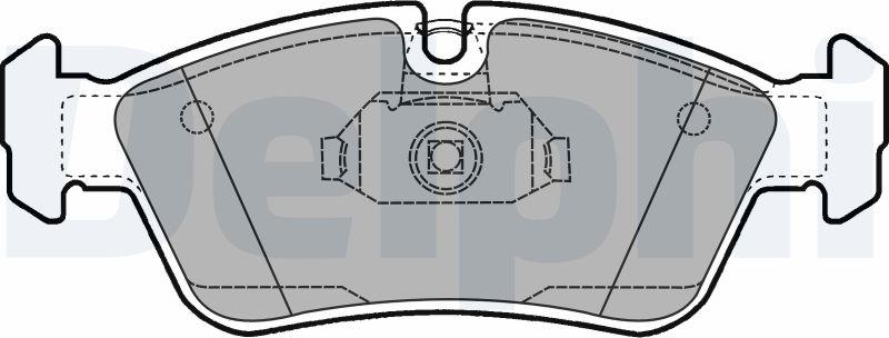 Delphi LP1421-17B1 - Bremžu uzliku kompl., Disku bremzes www.autospares.lv