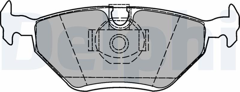 Delphi LP1423-17B1 - Bremžu uzliku kompl., Disku bremzes www.autospares.lv