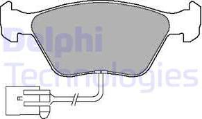 Delphi LP1598 - Bremžu uzliku kompl., Disku bremzes www.autospares.lv