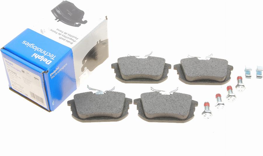 Delphi LP1593 - Brake Pad Set, disc brake www.autospares.lv