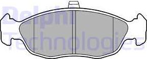 Delphi LP1597 - Brake Pad Set, disc brake www.autospares.lv