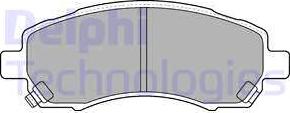 Delphi LP1545 - Brake Pad Set, disc brake www.autospares.lv