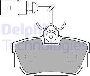 Delphi LP1541-18B1 - Bremžu uzliku kompl., Disku bremzes www.autospares.lv