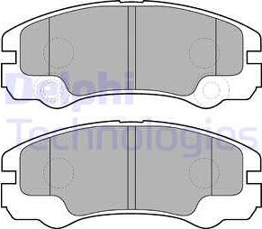 Delphi LP1552 - Bremžu uzliku kompl., Disku bremzes www.autospares.lv