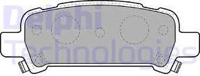 Delphi LP1509 - Brake Pad Set, disc brake www.autospares.lv