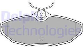 Delphi LP1505 - Brake Pad Set, disc brake www.autospares.lv