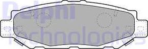 Delphi LP1508 - Brake Pad Set, disc brake www.autospares.lv