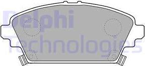 Delphi LP1503 - Brake Pad Set, disc brake www.autospares.lv