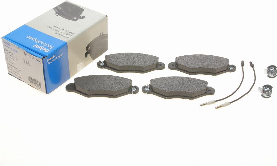 Delphi LP1519 - Brake Pad Set, disc brake www.autospares.lv