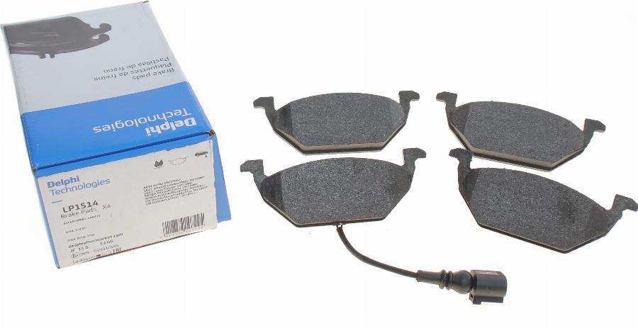 Delphi LP1514 - Brake Pad Set, disc brake www.autospares.lv