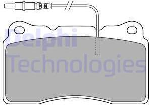 Delphi LP1516 - Brake Pad Set, disc brake www.autospares.lv