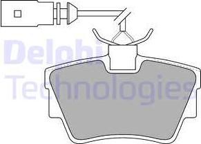 Delphi LP1511 - Brake Pad Set, disc brake www.autospares.lv