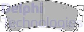 Delphi LP1518-18B1 - Brake Pad Set, disc brake www.autospares.lv