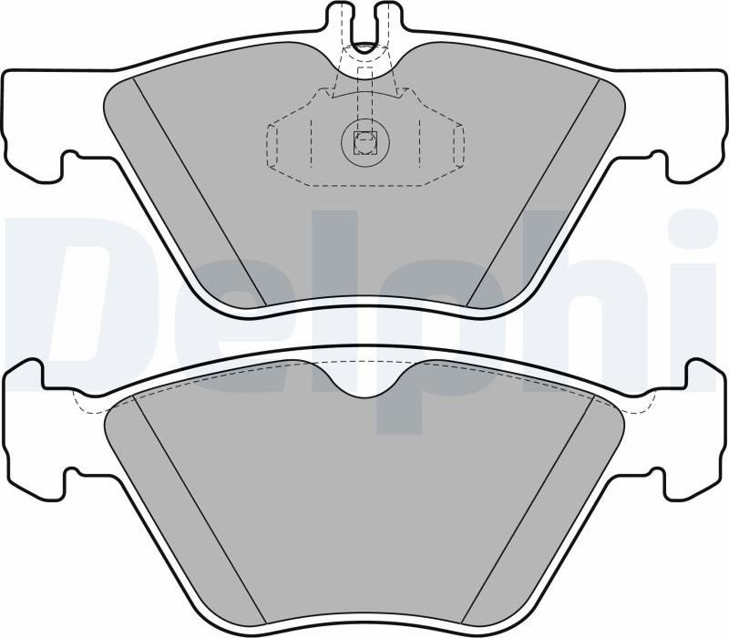 Delphi LP1589-17B1 - Bremžu uzliku kompl., Disku bremzes www.autospares.lv