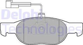 Delphi LP1585 - Brake Pad Set, disc brake www.autospares.lv