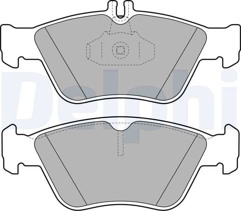 Delphi LP1588-17B1 - Bremžu uzliku kompl., Disku bremzes www.autospares.lv