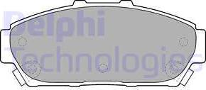 Delphi LP1534 - Brake Pad Set, disc brake www.autospares.lv