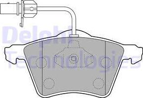 Delphi LP1529 - Тормозные колодки, дисковые, комплект www.autospares.lv