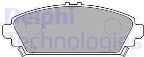 Delphi LP1526 - Тормозные колодки, дисковые, комплект www.autospares.lv