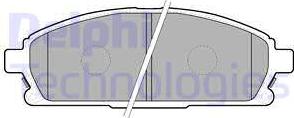 Delphi LP1659-18B1 - Brake Pad Set, disc brake www.autospares.lv