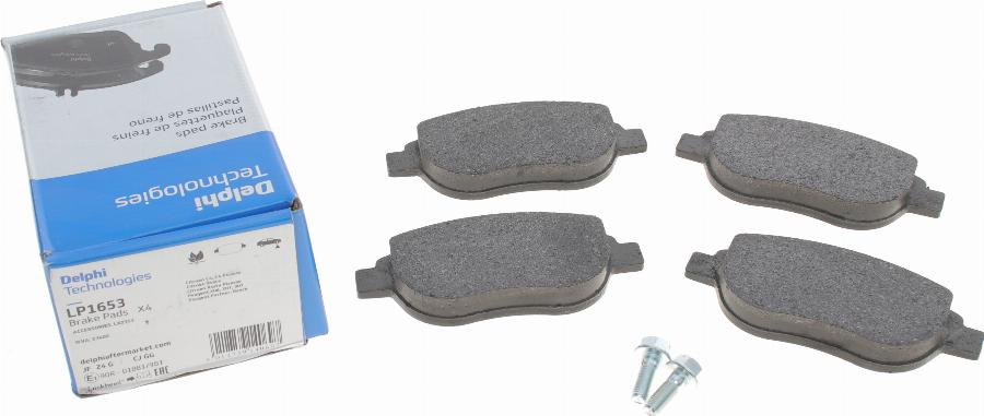 Delphi LP1653 - Brake Pad Set, disc brake www.autospares.lv