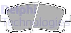 Delphi LP1663 - Brake Pad Set, disc brake www.autospares.lv