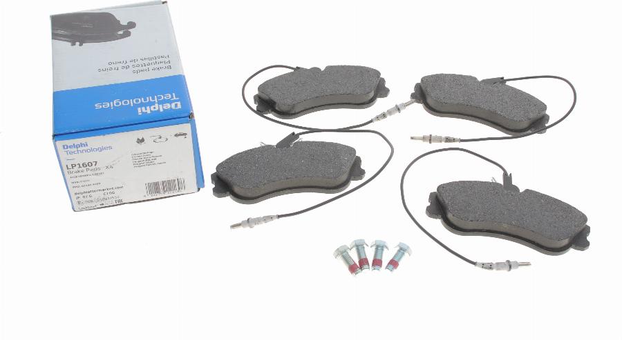 Delphi LP1607 - Brake Pad Set, disc brake www.autospares.lv