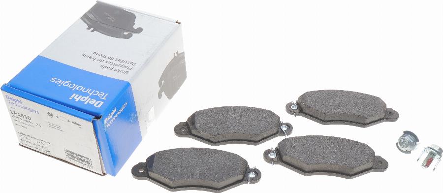 Delphi LP1610 - Brake Pad Set, disc brake www.autospares.lv