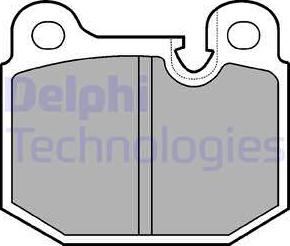 Delphi LP161 - Brake Pad Set, disc brake www.autospares.lv