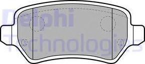 Delphi LP1681 - Brake Pad Set, disc brake www.autospares.lv