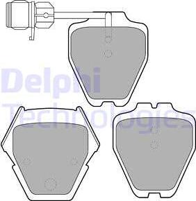 Delphi LP1633 - Brake Pad Set, disc brake www.autospares.lv