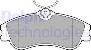 Delphi LP1624 - Brake Pad Set, disc brake www.autospares.lv