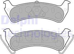 Delphi LP1627 - Bremžu uzliku kompl., Disku bremzes www.autospares.lv