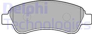 Delphi LP1679 - Тормозные колодки, дисковые, комплект www.autospares.lv