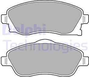 Delphi LP1676 - Brake Pad Set, disc brake www.autospares.lv