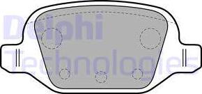 Delphi LP1678 - Brake Pad Set, disc brake www.autospares.lv