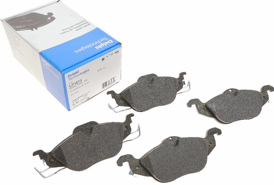 Delphi LP1673 - Brake Pad Set, disc brake www.autospares.lv