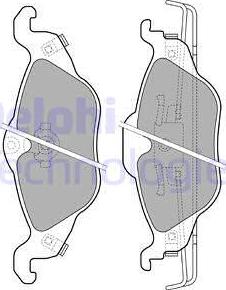 Delphi LP1673 - Brake Pad Set, disc brake www.autospares.lv