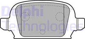 Delphi LP1677 - Brake Pad Set, disc brake www.autospares.lv