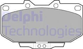 Delphi LP1056 - Тормозные колодки, дисковые, комплект www.autospares.lv