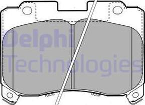 Delphi LP1061 - Brake Pad Set, disc brake www.autospares.lv