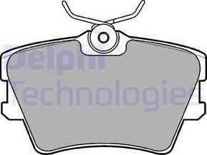 Delphi LP1019 - Brake Pad Set, disc brake www.autospares.lv