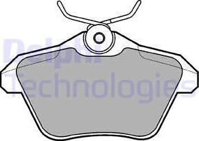 Delphi LP1018 - Brake Pad Set, disc brake www.autospares.lv